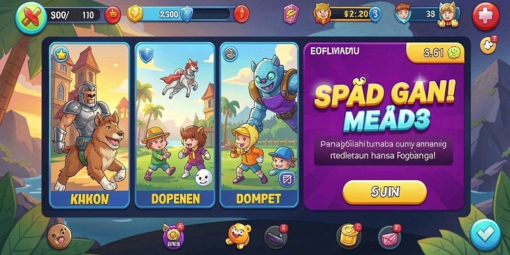 menara4d - Tangkapan layar fitur leaderboard untuk bersaing dengan teman.