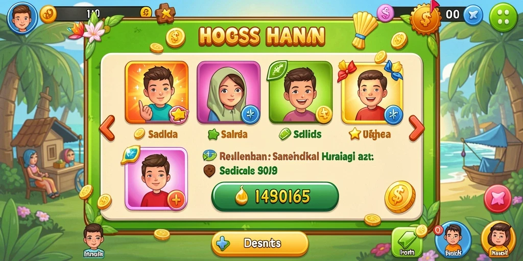 monte77 - Karakter yang dapat disesuaikan sesuai keinginan Anda.